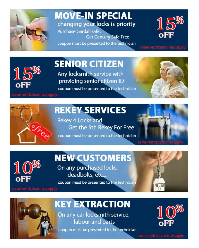 Hollywood Locksmith Service Hollywood, FL 954-998-2227 - coupon20-set-five